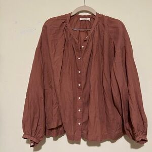 Doen Jane Blouse in Dusty Rose Large